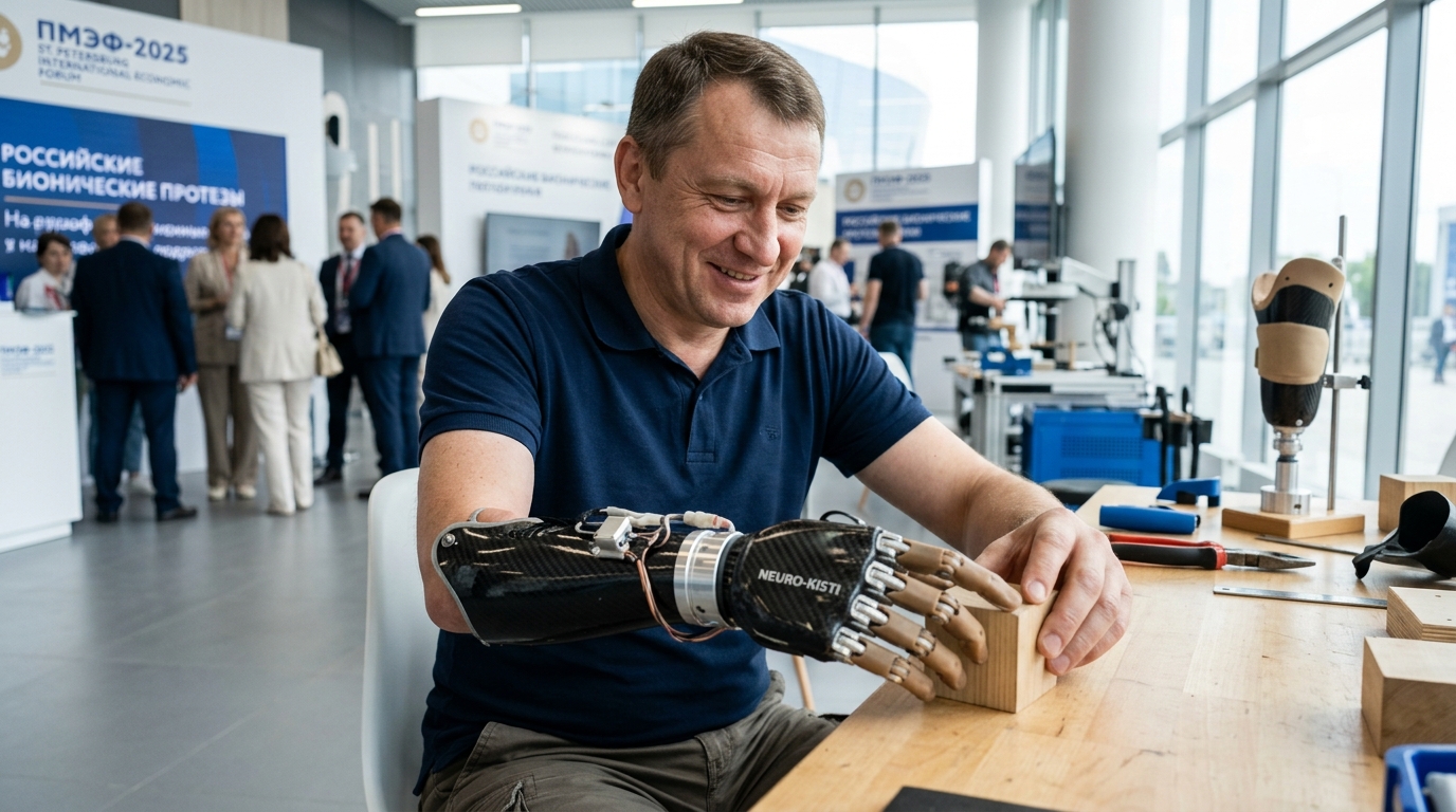 Российские бионические протезы представили на ПМЭФ-2025